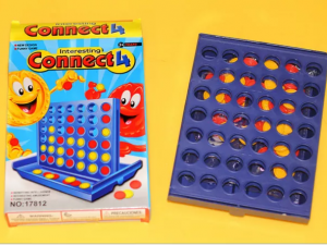 4 i rad sällskapsspel familj